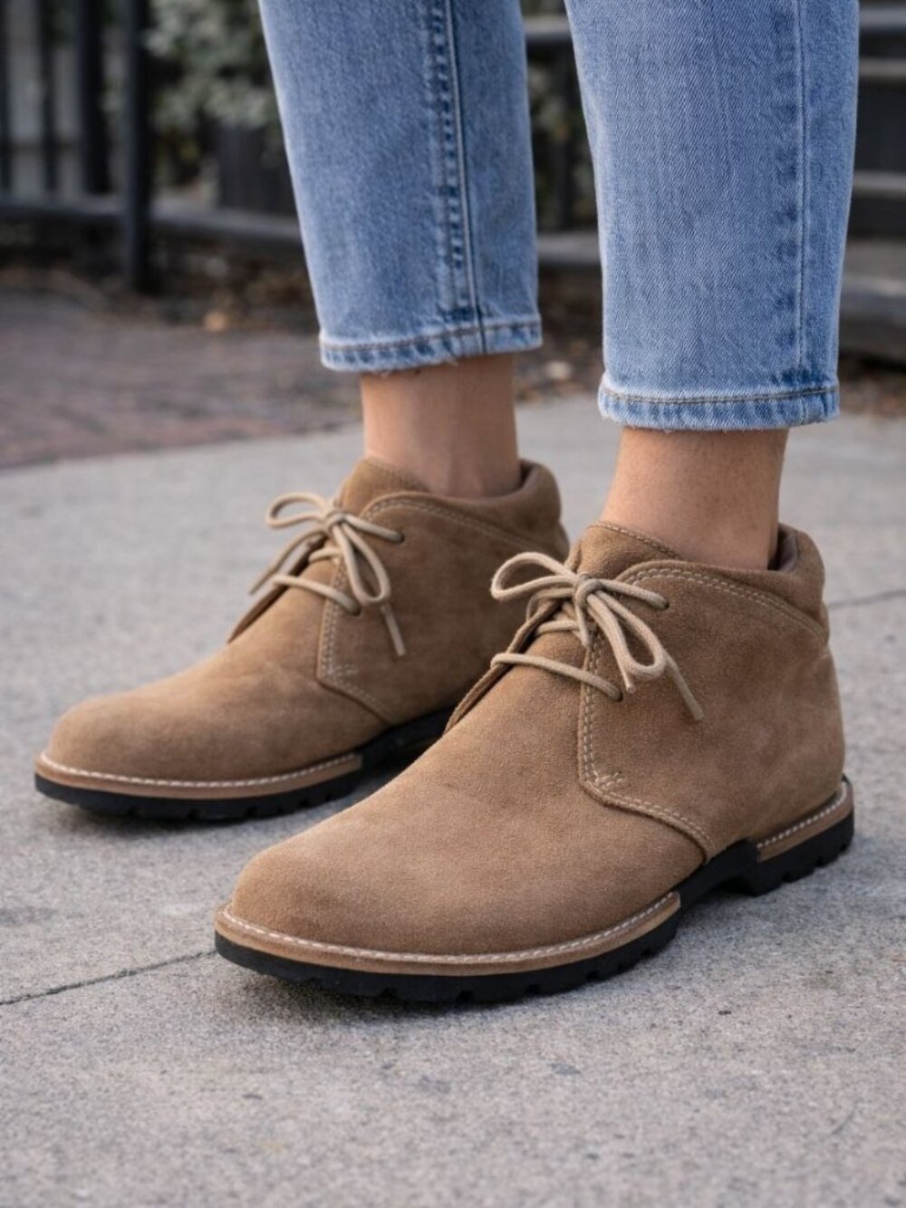 Cole Haan Suede Chukka Boots Brown Lace Up Comfort Sole Size US 9.5 Casual